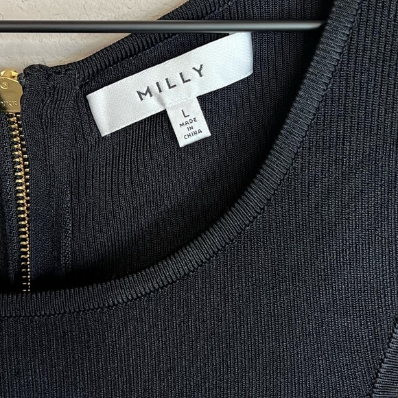 Milly Angled Rib Stretch Shell Top - Picture 8 of 9